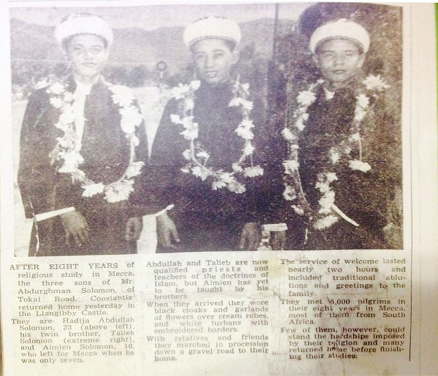The Solomon brothers home from Mecca