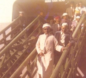 Hadji Toyer Damon returning from Hajj